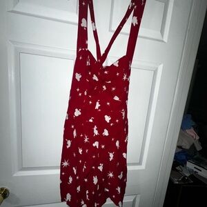 Disney Red and White Patterned Romper - Perfect for Disney Park Days